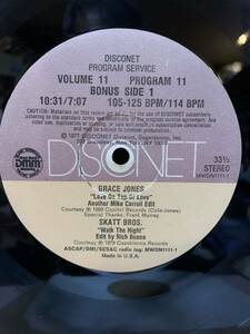 Disconet Vol.11 Prog11.Grace Jones、Skatt Bro's. promo only 12