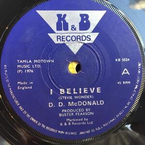 ★D.D. McDonald/I Believe★レア初期LOVERS隠れ名作！