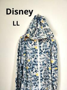 【Disney】ディズニー(LL) ラッシュガード【美品】ジップパーカー