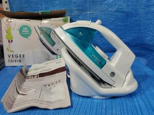 *1500 jpy prompt decision! upcj Hitachi cordless steam iron HITACHI CSI-81 blue green Hitachi living supply box instructions attaching operation verification ending 