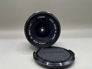 CANON　キャノン　LENS FD 28mm 1:2.8　カメラレンズ　単焦点　動作未確認　レンズカバー片方なし　5520