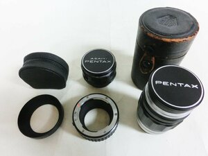 【ジャンク】アサヒ ペンタックス　カメラ レンズ・アクセサリ　ASAHI PENTAX Takumar　外付け　フード　ケース　古物【4点セット】