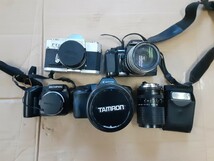 【ジャンク品】 TAMRON OLYMPUS Canon PENTAX PETRI フィルムカメラ レトロ レンズ 動作未確認 _画像1