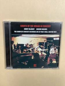 送料無料 JIMMY McGRIFF & GROOVE HOLMES「GIANTS OF THE ORGAN IN CONCERT」ライヴ8曲 輸入盤