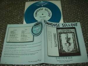 ７”★FUNHOUSE「SELL OUT」韓国盤(POP 001)/ブルー・クリヤー・ヴィニール仕様/限定150枚プレス～パンク/THE STOOGES/MC5