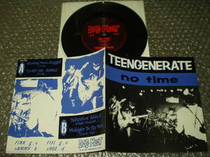 ＥＰ★TEENGENERATE/ティーンジェネレイト「NO TIME」オーストラリア盤(DOG 063)AMERICAN SOUL SPIDERS/アメリカン・ソウル・スパイダース