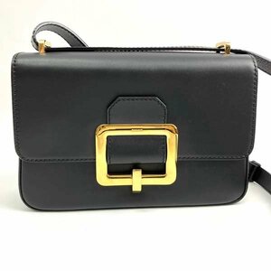 t)バリー BALLY JANELLE ショルダーバッグ 6225463 ブラック×ゴールド金具 鞄 ブランド品 ※未使用/保管品 保存袋/表記タグ有り