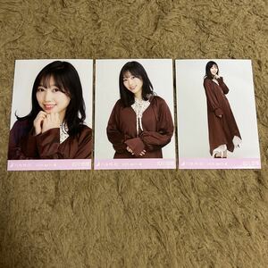 乃木坂46 北川悠理 生写真 2020.April-Ⅲ サテンワンピ 3枚 コンプ セット