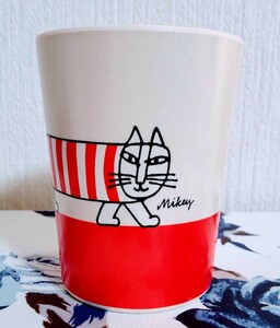 即決 新品 非売品 リサラーソン Lisa Larson 可愛い ネコ 猫 レッド 赤 メラミン製 ノベルティ コップ 検: グラス プラスチック プラカップ