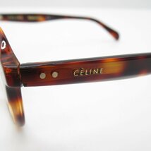 CELINE セリーヌ メガネ 伊達メガネ ブラウン系 プラスチック ユニセックス_画像6