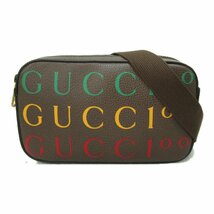 GUCCI グッチ ウエストバッグ ベルトバッグ ブラウン系 レザー 中古 ユニセックス_画像1