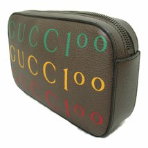 GUCCI グッチ ウエストバッグ ベルトバッグ ブラウン系 レザー 中古 ユニセックス_画像2