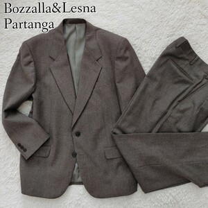 Bozzalla&Lesna・Partanga　スーツセットアップ　グレー　ウール　上下セット　M-L相当　定番　ビジネス　setup SUITS wool Gray