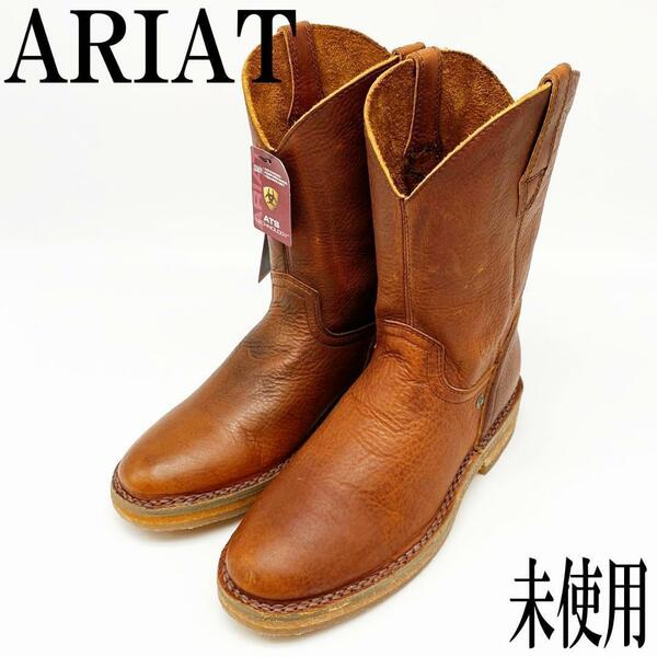 SX77【未使用】ARIAT アリアット ペコスブーツ US6B レディース 本革