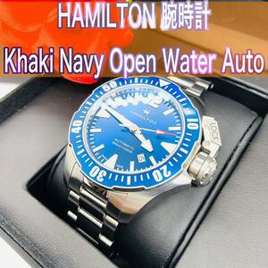 未使用に近い Hamilton ハミルトン 自動巻き 腕時計 メンズ 青文字盤