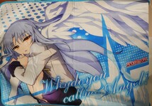 送料200円 中古・未使用・即決●エンジェルビーツ 立華かなで ブランケット Angel Beats! 天使 約100×70cm 正規品 同梱可_画像1