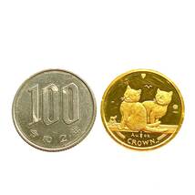 マン島金貨 エリザベス女王 猫 1/5オンス 2003年 6.2g K24 純金 イエローゴールド コレクション Gold_画像3