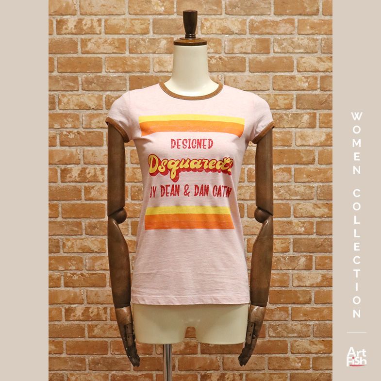 2023年最新】ヤフオク! -dsquared2 tシャツ ピンクの中古品・新品・未