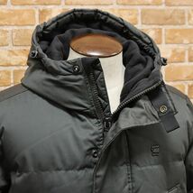 1円/秋冬/G-STAR RAW/Sサイズ/ダウン コート WHISTER PADDED HDD PARKA D13572-A516 撥水 軽量 防寒 フーデッド 新品/カーキ/ft470/_画像3