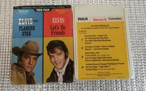エルヴィス・プレスリー 8トラック TWIN PACK FLAMING STAR/Let's Be Friends カートリッジ カセット テープ 紙ケース付 ELVIS PRESLEY
