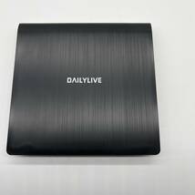 DAILYLIVE ブラック AKI1583 外付けDVD/CDドライブ DVDレコ DVD-Rプレイヤー USB3.0&Type-C両用 内蔵ケーブル Window/Linux/Mac OS対応_画像3