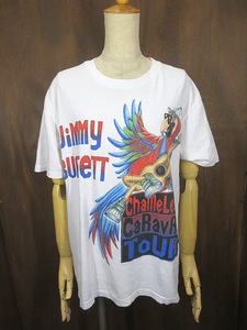 ビンテージ90’s●Jimmy Buffett 1993年ツアーTシャツ白size L●230912j3-m-tsh-bn古着1990sジャイアント