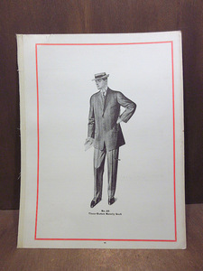  Vintage 1900*s*1908 год SPRING&SUMMER мужской костюм стиль образец No.26*231021j6-sign смешанные товары интерьер образец 