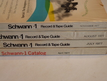 ★シュワン レコード カタログ／Schwann Catalog ４冊■1977/4,7,8,11_画像3