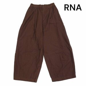 22AW★ RNA アールエヌエー 通年 R-3967 製品染め♪ ワイド コクーン パンツ Sz.M　レディース ブラウン　K3B00206_A#R