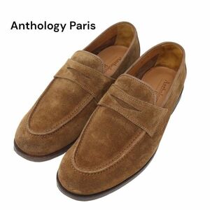 Anthology Paris アンソロジー パリス Himalaya 158 Bis♪スエード レザー ローファー モカシン シューズ Sz.36　レディース　K3G00031_A#T