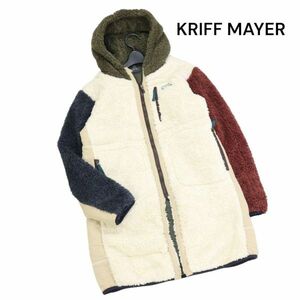 KRIFF MAYER クリフメイヤー 秋冬 シャギー ボア フリース♪ ロング フード ジャケット パーカー Sz.M　レディース　K3T00688_A#N