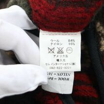 USA製★ JOHNSON WOOLEN MILLS ジョンソンウーレンミルズ 秋冬 トナカイ柄♪ ウール パーカー ベスト Sz.M　レディース　K3T00672_A#N_画像9