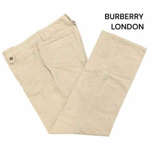 BURBERRY LONDON バーバリー ロンドン 秋冬 微起毛♪ ストレッチ コットン パンツ Sz.44　レディース 大きいサイズ 日本製　K3B00266_A#Q