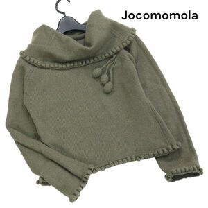 Jocomomola ホコモモラ シビラ 秋冬 ボリュームネック♪ オフタートル ウール ニット セーター Sz.40　レディース　K3T00838_A#K