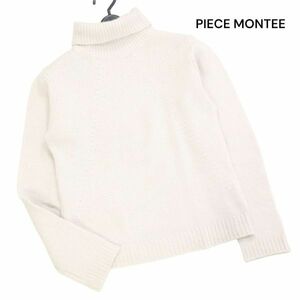 PIECE MONTEE ピエスモンテ 秋冬 カシミヤ100%♪ タートルネック ニット セーター Sz.F　レディース　K3T00782_A#K