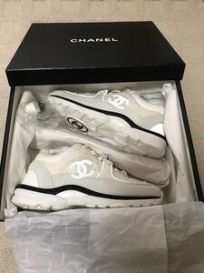 シャネル CHANEL ココマークツイードスニーカー　37