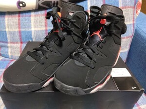 エア ジョーダン 6 AIR JORDAN Ⅵ OG インフラレッド US9.5 27.5cm 国内正規品 黒タグ 384664-060 AJ スラムダンク 桜木花道 美中古 黒赤