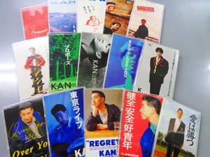 A#3196◆8㎝CD15枚set◆ KAN - Over You / 東京ライフ / REGRETS / 健全 安全 好青年 / 愛は勝つ 他 プラケース付