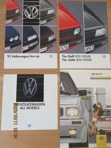 VW GolfⅡ/Jetta 40TH VERSION '90/'92line up HELLA Auto styling カタログ　4冊SET 　