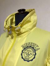 【美品】 Munsingwear golf マンシングウェア ゴルフ レディース ビッグロゴ ウインド ジャケット サイズM 長袖 イエロー MGWRK01X _画像10