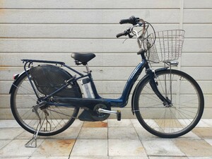  Yamaha PAS Raffini X566 Pas rough .-ni electric bike 26 -inch interior 3 step shifting gears ( battery * with charger ) service being completed bicycle C4101304