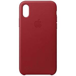 Apple 純正品◆iPhone X レザーケース - レッド MQTE2FE/A (PRODUCT)RED 【並行輸入品】B