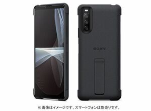 SONY◆Xperia10 III/10 III Lite Style Cover with Stand XQZ-CBBT/Black（ブラック）PUケース [純正 並行輸入品] A