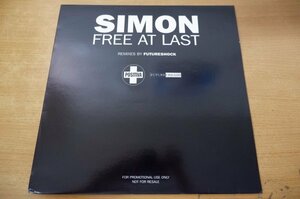 Z1-207＜12inch/UK盤/美品＞Simon / Free At Last (Remixes By Futureshock)