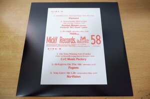 Z1-304＜12inch/美品＞「Micky Record Vol.58」Klymaxx / Good Luv・Fugees / Refugees On The Mic 他