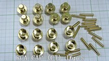 管理番号＝3K180　　RCAショートピン　RCAキャップ　 金メッキ　CT　　16個セット　_画像3