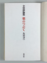 丸谷才一文芸評論集 梨のつぶて 初版 装幀/平野甲賀 函 帯_画像2