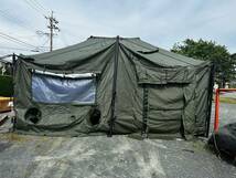 【米軍放出品】未使用品 大型テント シェルター 軍用指揮所テント ミリタリー CAMEL MGPTS 18×18FT キャンプ ８〜10人用防災 ☆CJ26S_画像3