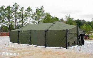 SALE【米軍放出品】シェルター 大型テント ミリタリー 指揮所テント 軍用テント キャンプ アウトドア 野営 イベント 防災 集会所 ☆CJ19AF