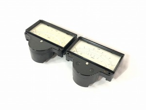 【米軍放出品】☆未使用品 メーター 2個 パワーメーター 0～1mW/0～－10dBm HP 1120-1497 アラームセット (60) BJ2CK-W#23